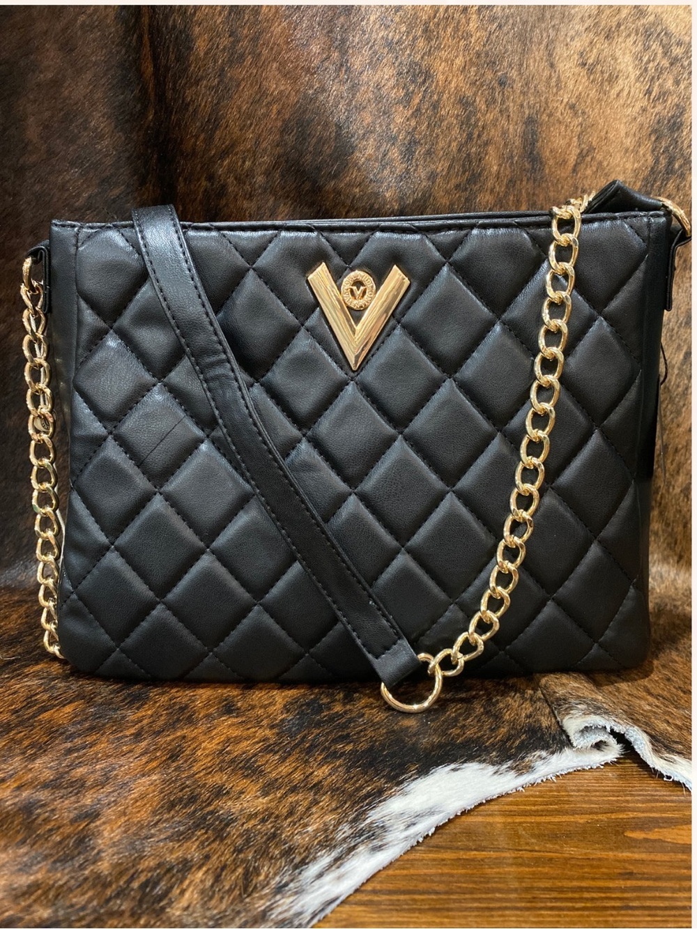 Valentino Orlandi Black Medium Quilted
Bag(EUC)